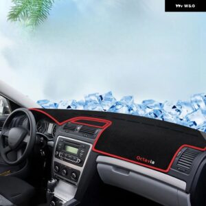 シュコダ オクタヴィア 2007-14 ダッシュボード カバー ダッシュマットサンシェード パッド インテリア アクセサリー - LHD