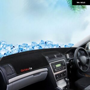 シュコダ オクタヴィア 2007-14 ダッシュボード カバー ダッシュマットサンシェード パッド インテリア アクセサリー - RHD