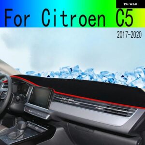 シトロエン C5 C 5 2017-20 装飾アクセサリー ダッシュボード カバー ライトパッド インパネマットカーペットを避ける - LHD2