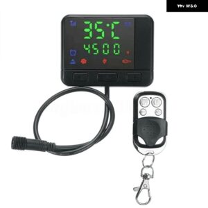 パーキング ヒーター LCDモニター コントローラ ー 燃料オイルヒータースイッチ+リモコン バッテリー含まず - 1 Set