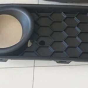 1ペア フロント バンパー アンダー フォグライト ベント グリル カバー VW POLO-GTI 2006-09 MK4 9N3 ABS ブラック - Left Grill