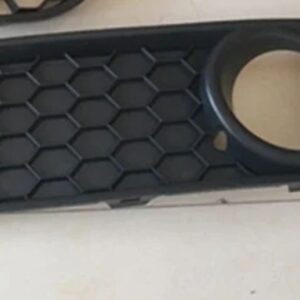 1ペア フロント バンパー アンダー フォグライト ベント グリル カバー VW POLO-GTI 2006-09 MK4 9N3 ABS ブラック - Right Grill