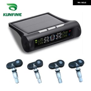 スマートカー TPMS タイヤエア圧 システム 太陽エネルギー TPMS デジタル LCD ディスプレイ 自動車セキュリティ警報 システム インナーセンサー - with Internal Sensor