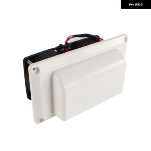 キャラバンキャンピングカートレーラーサイド エアベント 12V 25W 換気排気ファンマリンヨットファンキャンピングカートレーラーボートマリンヨット - WHITE