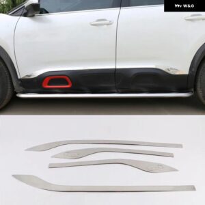 シトロエン C5 エアクロス 2018 - 2021 サイドドアモールドボディストリップ/リアテール トランク リッドストリーマーカバー トリム 外装 アクセサリー - Style A