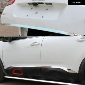 シトロエン C5 エアクロス 2018 - 2021 サイドドアモールドボディストリップ/リアテール トランク リッドストリーマーカバー トリム 外装 アクセサリー - style AB