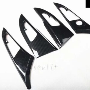 ビュイック リーガル 2009-2013 アクセサリーカーボン スタイル 室内装飾ギアヘッドドアハンドル バック エアベント ステッカー ABS - Door Handle