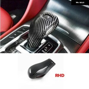 RHD MG HS 2018-2023 インテリア アクセサリーウィンドウライズギアウォーターカップカバー ステアリングホイール カバー エアコン アウトレット フレーム - Gear shift knob