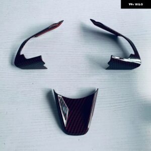 スズキ スイフト ZC/ZDシリーズ 2024 2025 ABS レッドカーボン ギア シフト パネル フレーム インナードアハンドル ストリップ - ABS red carbon A