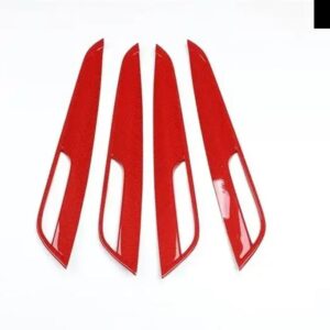 ギア シフト ボックス パネル トリム カーボンレッド スタイル ステッカー キャデラック XT5 2016-2023 LHD アクセサリーセンター コンソール カバー