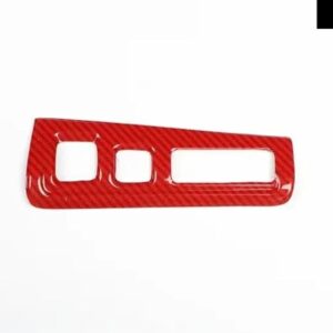 ギア シフト ボックス パネル トリム カーボンレッド スタイル ステッカー キャデラック XT5 2016-2023 LHD アクセサリーセンター コンソール カバー