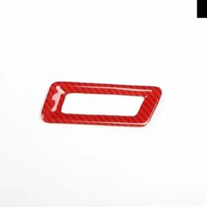 ギア シフト ボックス パネル トリム カーボンレッド スタイル ステッカー キャデラック XT5 2016-2023 LHD アクセサリーセンター コンソール カバー