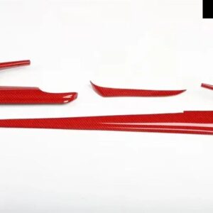 ギア シフト ボックス パネル トリム カーボンレッド スタイル ステッカー キャデラック XT5 2016-2023 LHD アクセサリーセンター コンソール カバー