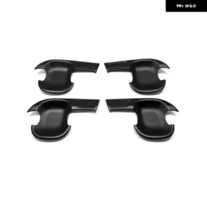 LHD RHD いすゞ D MAX D-MAX DMAX 2021-2023 ABS 車 アウタードアハンドル キャッチカバードアボウル トリム ステッカー - ABS black