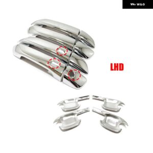 LHD RHD いすゞ D MAX D-MAX DMAX 2021-2023 ABS 車 アウタードアハンドル キャッチカバードアボウル トリム ステッカー - ABS chrome AB