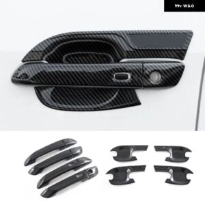 LHD RHD いすゞ D MAX D-MAX DMAX 2021-2023 ABS 車 アウタードアハンドル キャッチカバードアボウル トリム ステッカー - LHD ABS carbon 12pcs