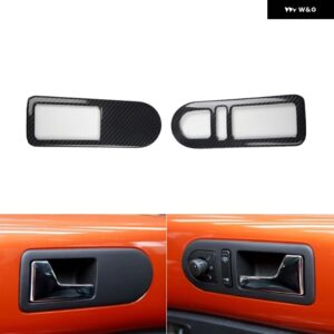 フォーク スワーゲン ビートル 2003 04 05 06 07 08 09 10 右ハンドル プラスチック カーボン スタイル アクセサリー インテリア トリム ステッカー - VersionB door handle