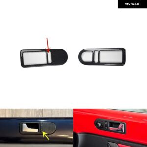 フォーク スワーゲン ビートル 2003 04 05 06 07 08 09 10 右ハンドル プラスチック カーボン スタイル アクセサリー インテリア トリム ステッカー - VersionA door handle