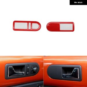 フォーク スワーゲン VW ビートル 2003-10 プラスチック レッド スタイル 装飾 アクセサリー インテリア トリム ステッカー - VersionB door handle