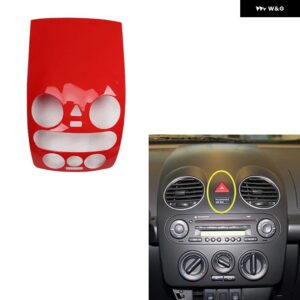 フォーク スワーゲン VW ビートル 2003-10 プラスチック レッド スタイル 装飾 アクセサリー インテリア トリム ステッカー - Version B big panel
