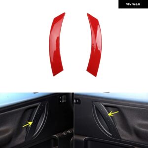 フォーク スワーゲン VW ビートル 2003-10 プラスチック レッド スタイル 装飾 アクセサリー インテリア トリム ステッカー - Door handrail