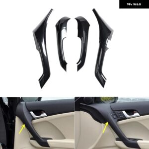 アキュラ TSX 2009 2010 2012 2013 2014 右ハンドル プラスチック スタイル カーボン 装飾 インテリア アクセサリー トリム ステッカー - Door handrail