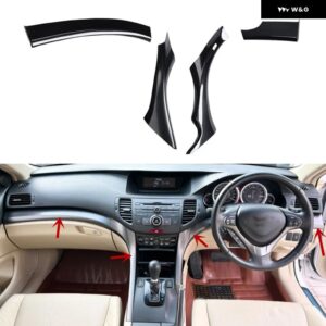 アキュラ TSX 2009 2010 2012 2013 2014 右ハンドル プラスチック スタイル カーボン 装飾 インテリア アクセサリー トリム ステッカー - Car front