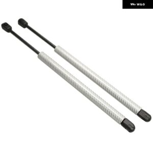 カーボン VW ポロ MK6 TYP AW 2018-2020 ハッチバック リア トランク ブーツ テールゲート ブーツ リフト サポート ガスストラット ダンパー - Silver Carbon Fiber