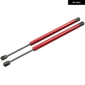 カーボン VW ポロ MK6 TYP AW 2018-2020 ハッチバック リア トランク ブーツ テールゲート ブーツ リフト サポート ガスストラット ダンパー - Red Carbon Fiber