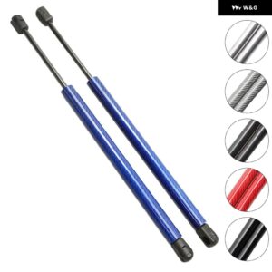 カーボン VW ポロ MK6 TYP AW 2018-2020 ハッチバック リア トランク ブーツ テールゲート ブーツ リフト サポート ガスストラット ダンパー - Blue Carbon Fiber