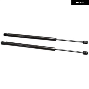 カーボン VW ポロ MK6 TYP AW 2018-2020 ハッチバック リア トランク ブーツ テールゲート ブーツ リフト サポート ガスストラット ダンパー - Black Carbon Fiber