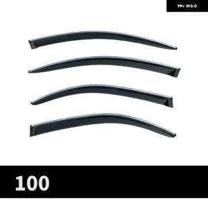 ベンツAクラス Z177 2019 ドアバイザー ベントバイザー ブライトストリップ ウインド ディフレクター バイザー レインガード ドアバイザー ベントシェード - black