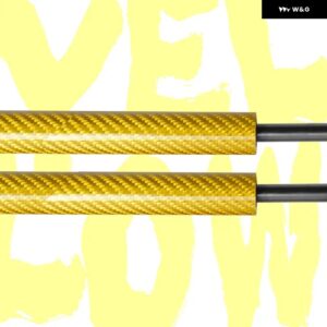 フォーク スワーゲン アマロック 2.0L I4 TSI / 2.0L I4 TDI CR 03L 2010-2021 フロント ボンネット フードガスストラットリフト サポート ショックアクセサ - Yellow Carbon Fiber