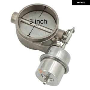 フリー船 22.362.52.753.0インチ ステンレス 排気 制御 バルブ 真空アクチュエータークローズド スタイル パイプ 圧力:-2PSI-5.5PSI - 3.0inch(76mm)