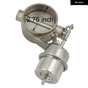 フリー船 22.362.52.753.0インチ ステンレス 排気 制御 バルブ 真空アクチュエータークローズド スタイル パイプ 圧力:-2PSI-5.5PSI - 2.75inch(70mm)