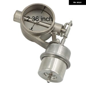 フリー船 22.362.52.753.0インチ ステンレス 排気 制御 バルブ 真空アクチュエータークローズド スタイル パイプ 圧力:-2PSI-5.5PSI - 2.36inch(60mm)