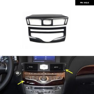 インフィニティ Q70 Q70L 2013-19 プラスチック カーボン スタイル 装飾 アクセサリー インテリア ステッカー - Center console