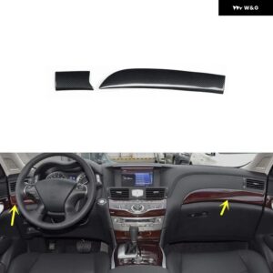 インフィニティ Q70 Q70L 2013-19 プラスチック カーボン スタイル 装飾 アクセサリー インテリア ステッカー - Car front