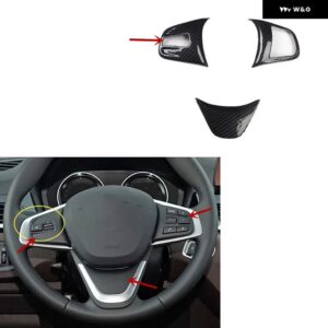 BWM X2 F39 2018-23 プラスチック カーボン スタイル 室内 装飾 アクセサリーギアドア トリム ステッカー - TypeA Steering wheel