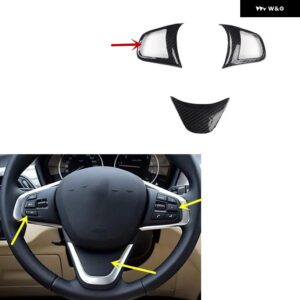 BWM X2 F39 2018-23 プラスチック カーボン スタイル 室内 装飾 アクセサリーギアドア トリム ステッカー - TypeB steering wheel