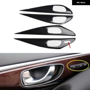 インフィニティ Q50 2015-21 プラスチック カーボン 装飾 アクセサリー インテリア ドア トリム ステッカー - Type B Door handle