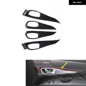 インフィニティ Q70 2013 14 15 16 17 18 19 右ハンドル プラスチック カーボン スタイル 装飾 アクセサリー インテリア ステッカー - Door Handle