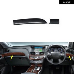 インフィニティ Q70 2013 14 15 16 17 18 19 右ハンドル プラスチック カーボン スタイル 装飾 アクセサリー インテリア ステッカー - Car front