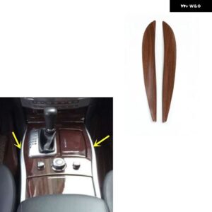 インフィニティ Q70 Q70L 2013-19 プラスチック 木目調 装飾 アクセサリー インテリア トリム ステッカー - Side gear