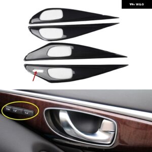 インフィニティ Q50 2015 16 17 18 19 20 21 右ハンドル プラスチック カーボン 装飾 インテリア アクセサリー トリム ステッカー - Type B Door handle