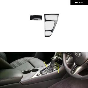 インフィニティ Q50 2015 16 17 18 19 20 21 右ハンドル プラスチック カーボン 装飾 インテリア アクセサリー トリム ステッカー - Gear