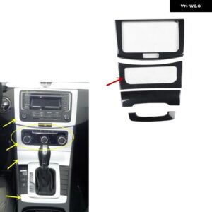 フォーク スワーゲン VW MAGOTAN B7 B7L 2012-16 プラスチック カーボン スタイル 装飾 インテリア アクセサリー ステッカー - A Central control