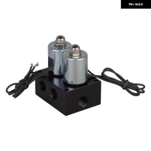 12V 20BAR ソレノイド バルブ エアライドサスペンション マニホールド バルブ エア圧ショック アブソーバー ダブル ソレノイド バルブ セット - 1PCS