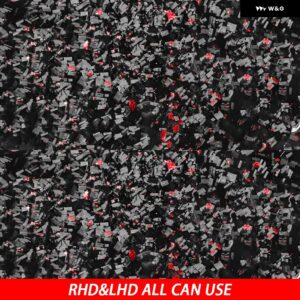 アキュラ インテグラ 1994-2001 カーボン ダッシュボードスピード メーター サラウンドカバー 車室内 装飾 アクセサリー ステッカー - Red Forged