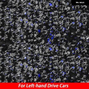 アキュラ インテグラ 1994-2001 カーボン コンソール ハンドブレーキ パネル カバー トリム 車内 装飾 アクセサリー ステッカー - Blue Forged LHD